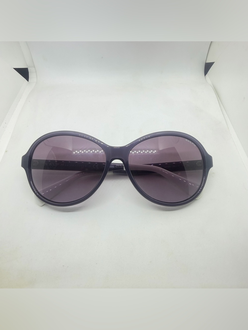 Ralph Lauren Purple Oversized Round Women's Sunglasses
